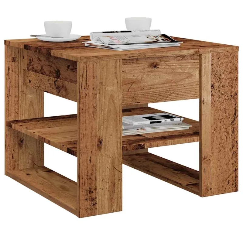 Kavos staliukas Old Wood 55,5x55x45 cm Inžinierinė mediena