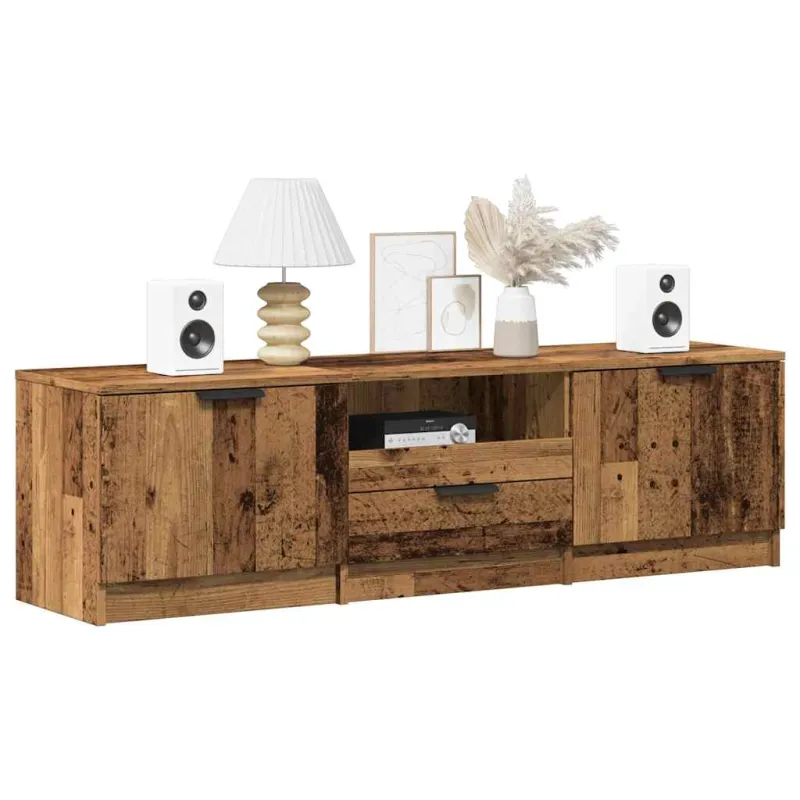 televizoriaus spintelė Old Wood 140x35x40 cm Engineered Wood