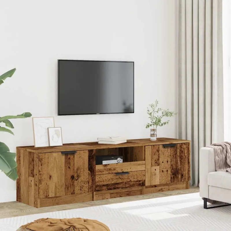 televizoriaus spintelė Old Wood 140x35x40 cm Engineered Wood