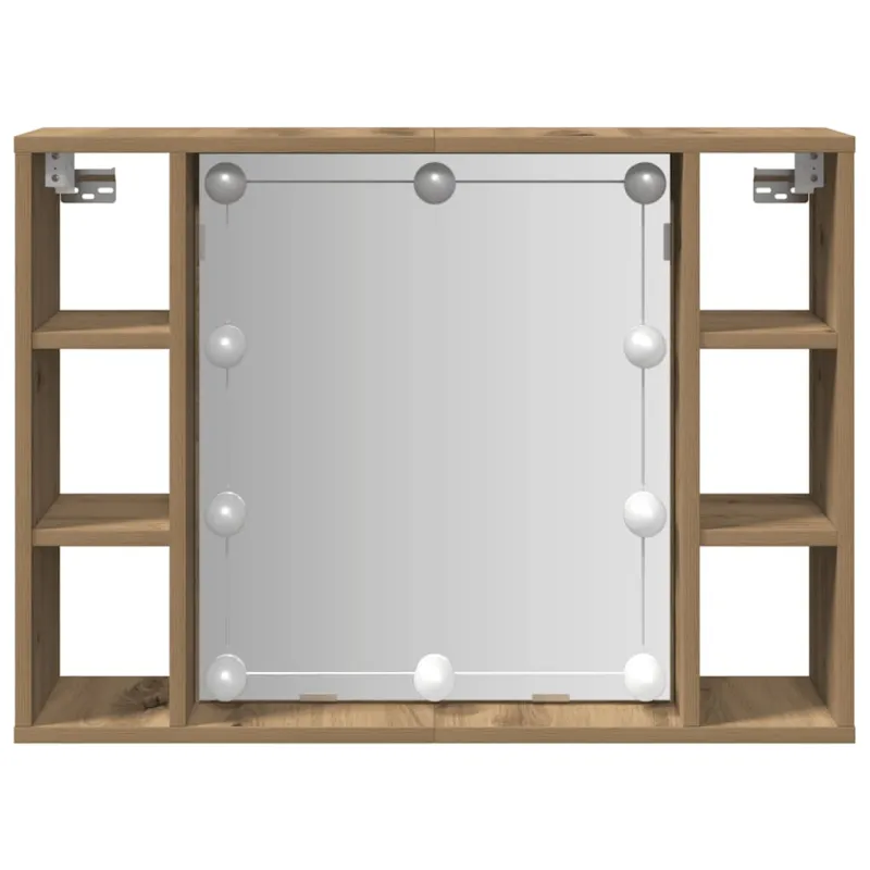 Veidrodinė spintelė su LED apšvietimu, artisano, 76x15x55cm