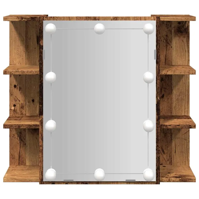 veidrodinė spintelė su LED Old Wood 70x16,5x60 cm
