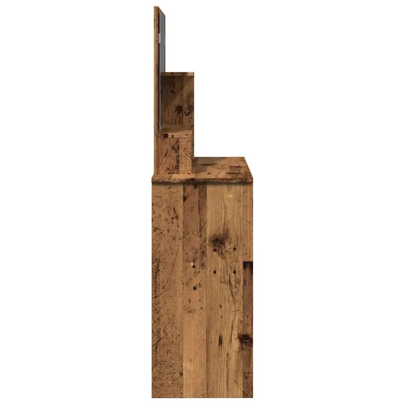 tualetinis staliukas su veidrodžiu, senas medis 86,5x35x136 cm