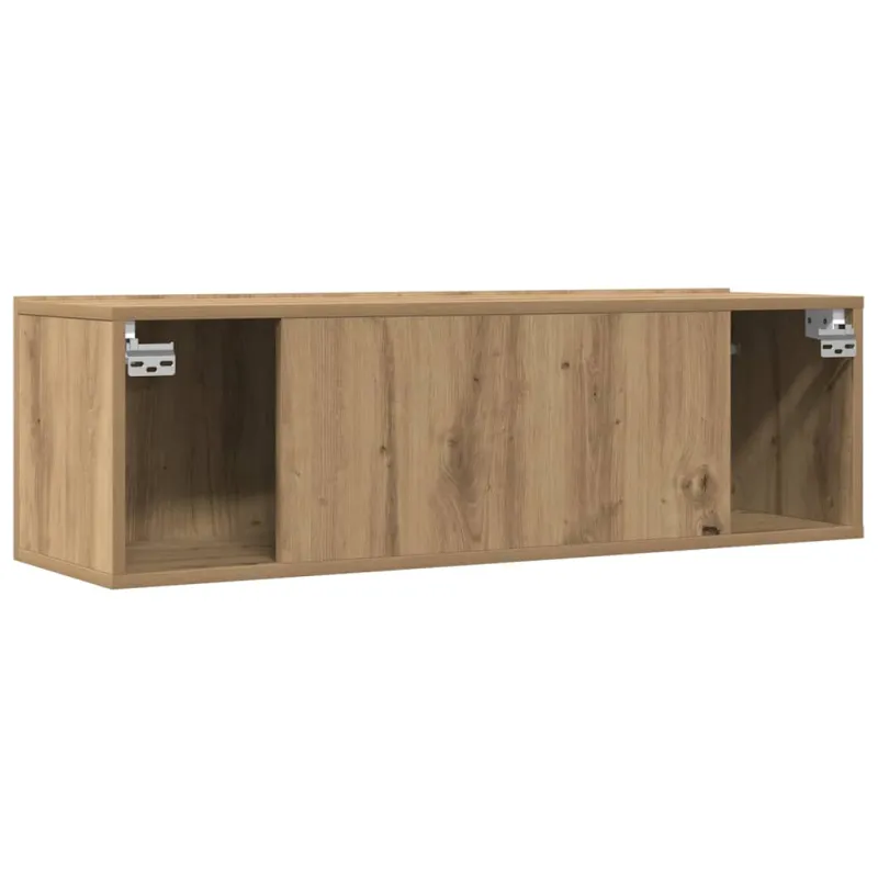 Sieninės TV spintelės, 2vnt., artisano ąžuolo, 100x30x30cm