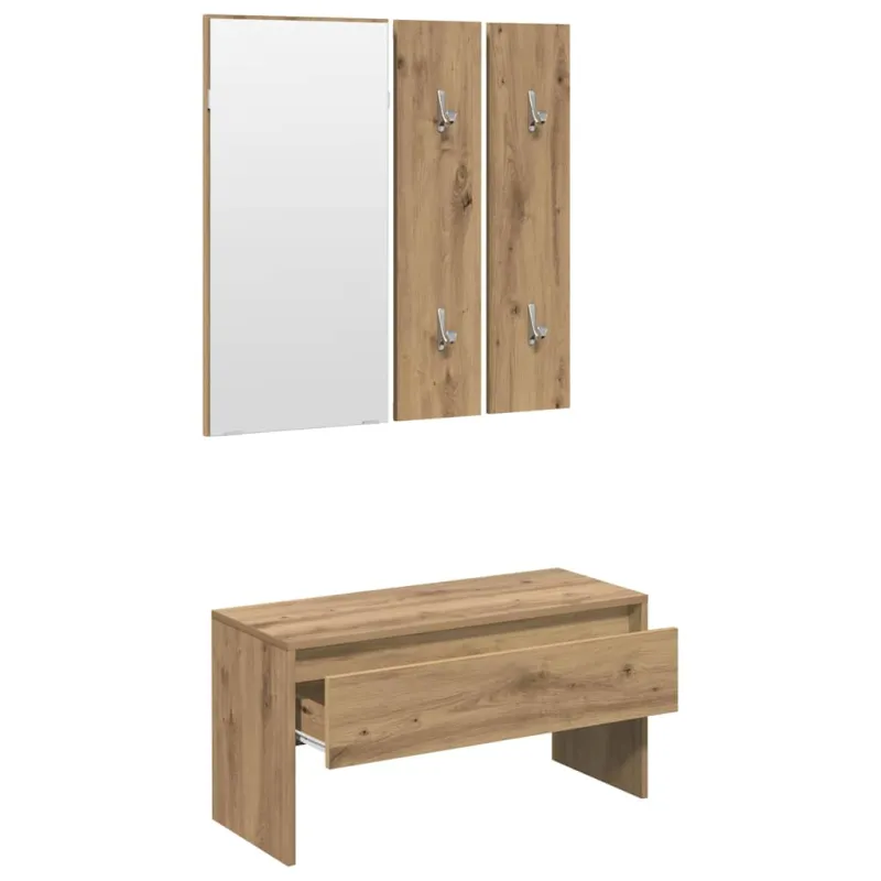 prieškambario baldų komplektas Artisan Oak Engineered Wood