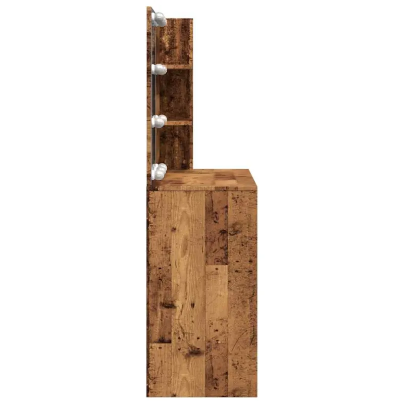 tualetinis staliukas su LED Old Wood 74,5x40x141 cm