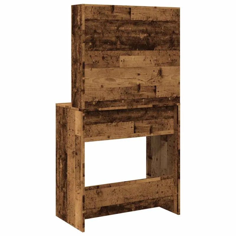 tualetinis staliukas su LED Old Wood 74,5x40x141 cm