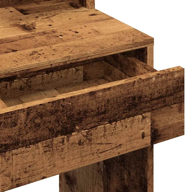 tualetinis staliukas su LED Old Wood 74,5x40x141 cm