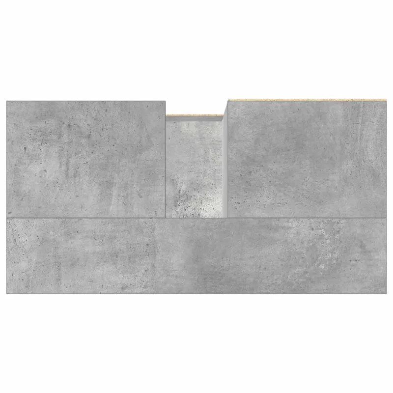Spintelė praustuvui, betono pilka, 65x33x60cm, apdirbta mediena