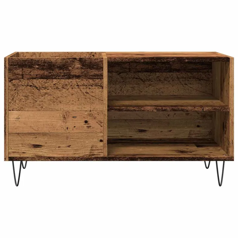 Vinilinių plokštelių spintelė, medienos, 84,5x38x48cm, mediena