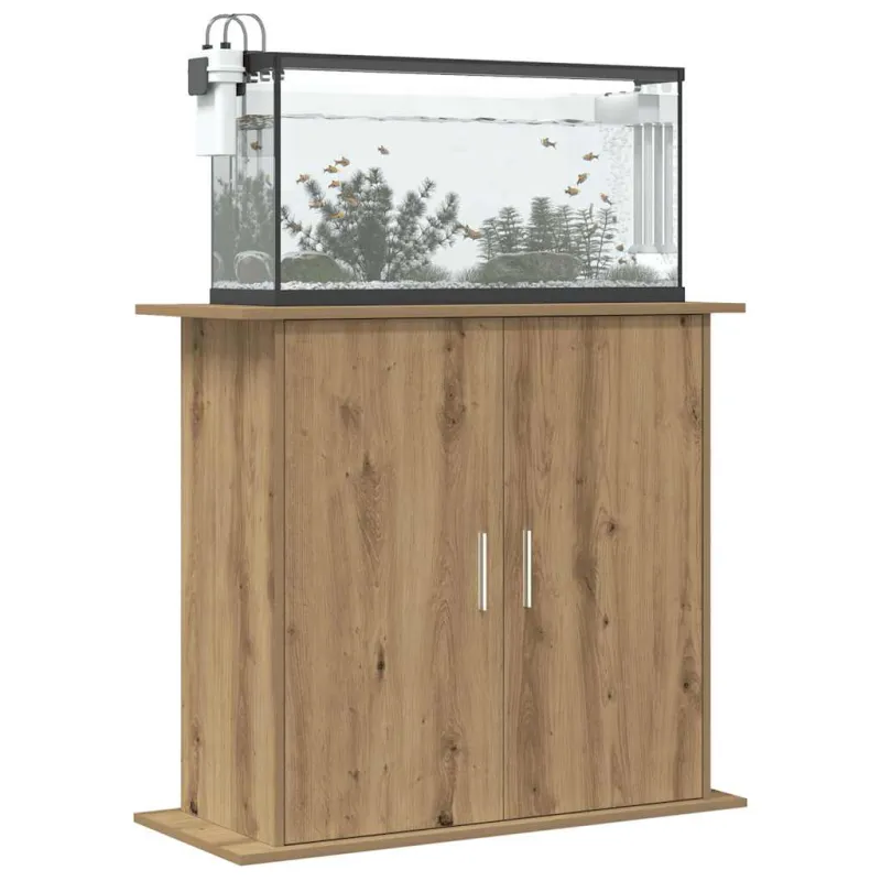 Akvariumo stovas, ąžuolo spalvos, 81x36x73cm, inžinerinė mediena