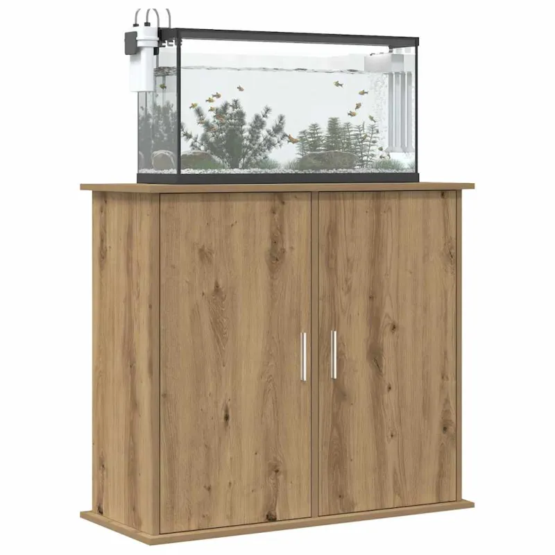 Akvariumo stovas, ąžuolo spalvos, 81x36x73cm, inžinerinė mediena