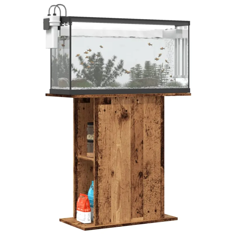 Akvariumo stovas, senos medienos, 36x75x72,5 cm, inžinerinė mediena