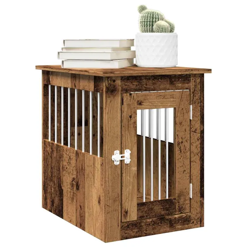 Dog Crate Baldai Senas medis 45x62x59 cm Inžinerinė mediena