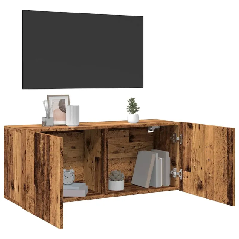 televizoriaus spintelė Sieninė Old Wood 100x30x41 cm