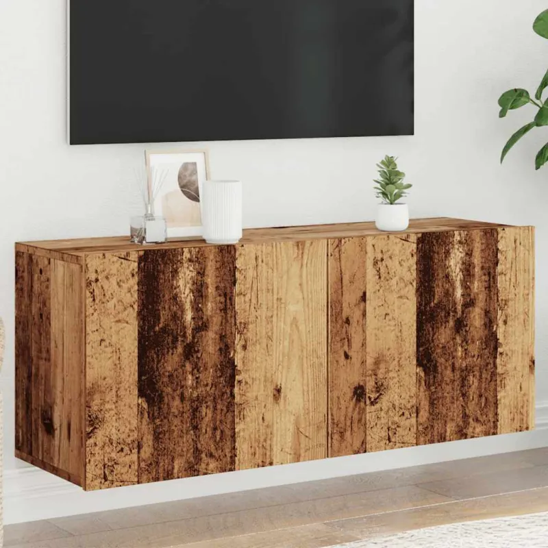 televizoriaus spintelė Sieninė Old Wood 100x30x41 cm