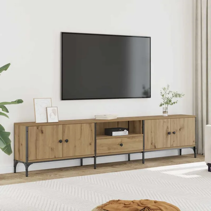 TV spintelė su stalčiumi, artisano, 200x25x44cm, mediena