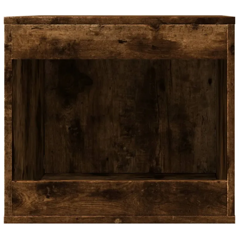 Kačių kraiko dėžės spintelė, dūminė ąžuolo, 47x59x42cm, mediena