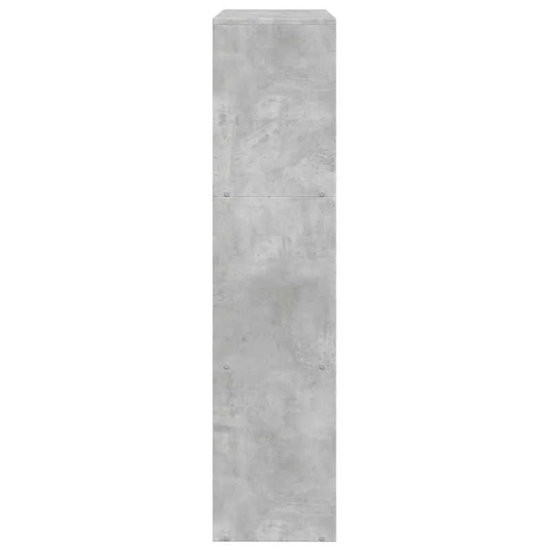 Pertvara/knygų spinta, betono pilka, 123x29x123cm, 3 pakopų