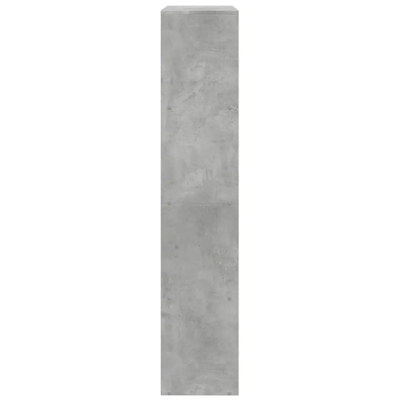 Pertvara/knygų spinta, betono pilka, 143,5x29x143,5cm, 4 pakopų