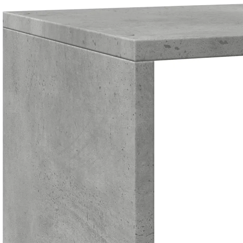 Pertvara/knygų spinta, betono pilka, 143,5x29x143,5cm, 4 pakopų