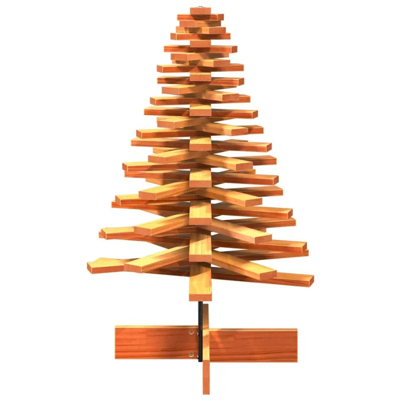 Medinė Kalėdų eglutė, vaško ruda, 100cm, pušies masyvas