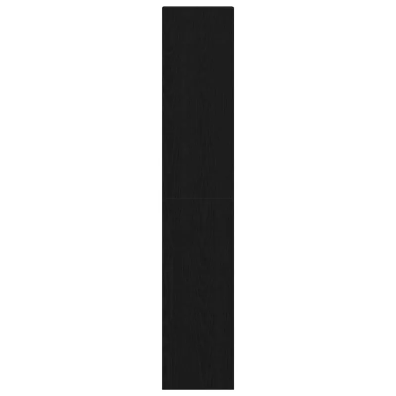 Knygų spintos, 2vnt., sukraunamos, juoda, 30x30x80cm, mediena