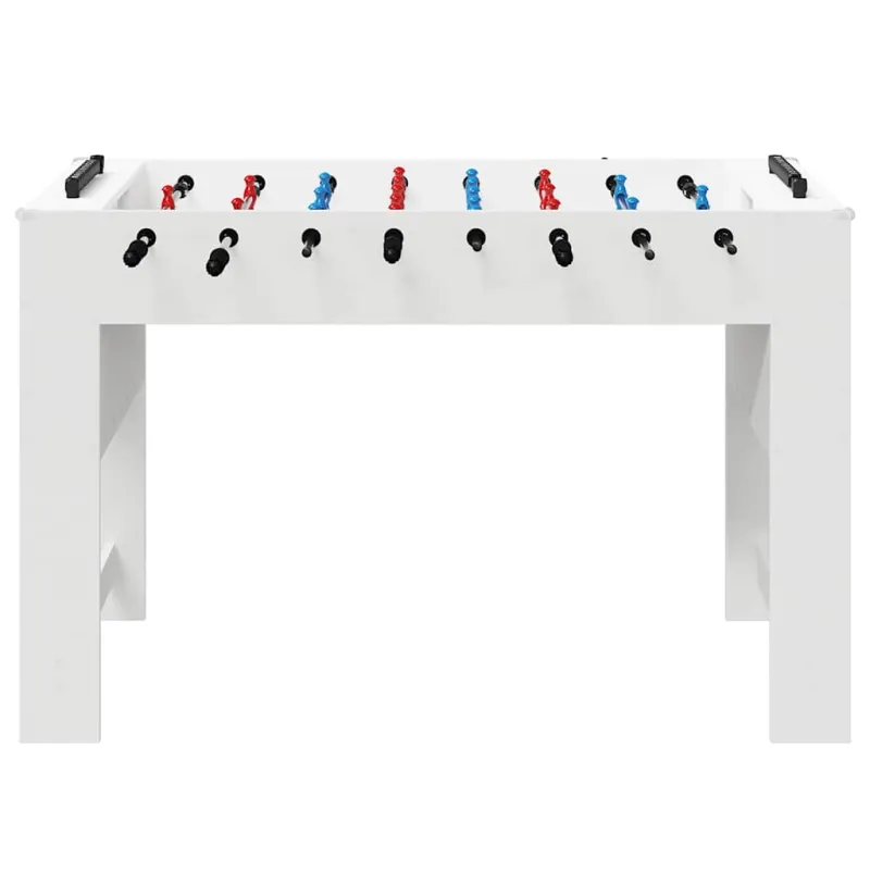 Fuzbolas stalas Baltas 125 x 60,5 x 80 cm Apdirbta mediena