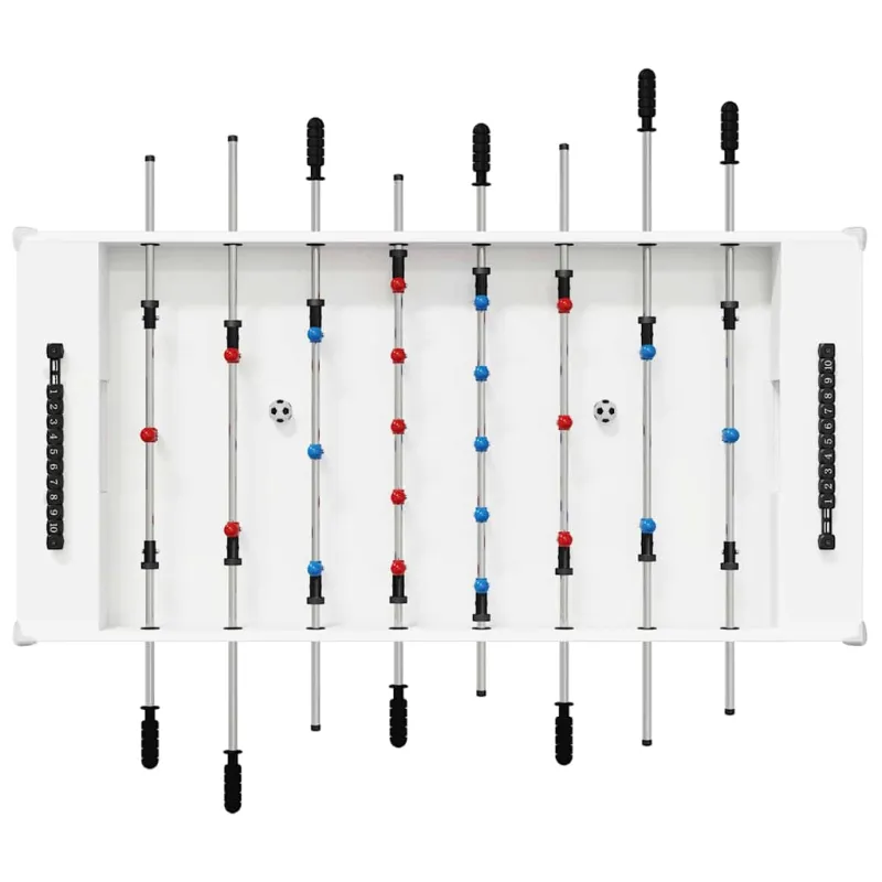 Fuzbolas stalas Baltas 125 x 60,5 x 80 cm Apdirbta mediena