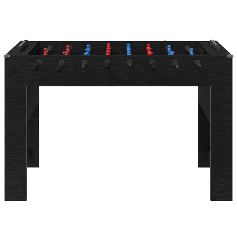 Fuzbolas stalas Juodas Ąžuolas 125 x 60,5 x 80 cm