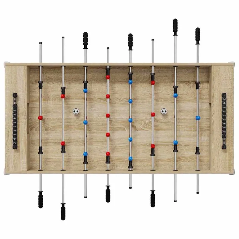 Fuzbolas stalas Sonoma ąžuolas 125 x 60,5 x 80 cm