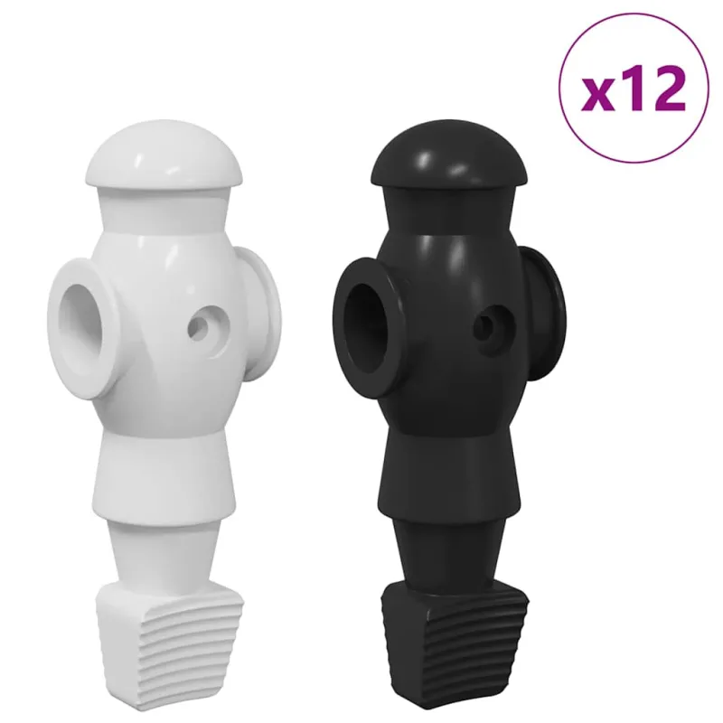 Stalo futbolo žaidėjai 24 pcs Juoda ir Balta HIPS