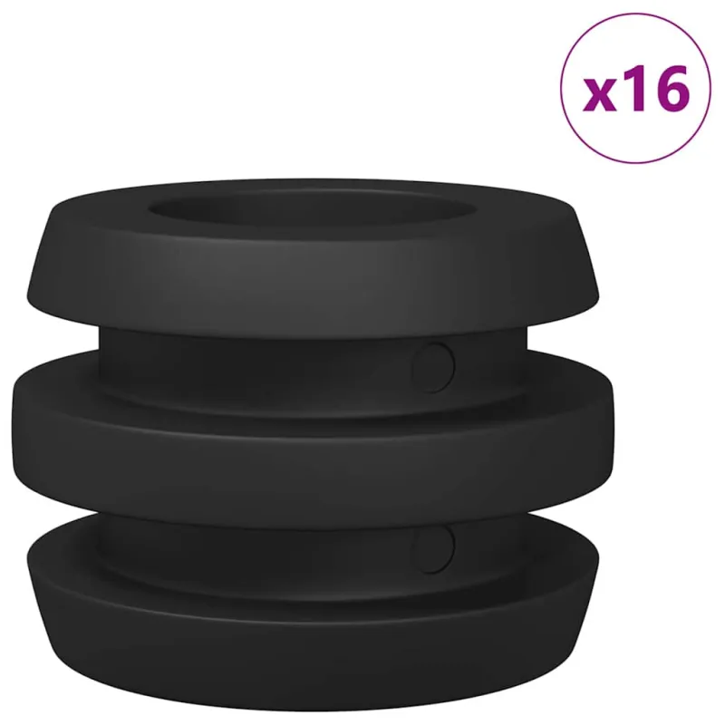 Stalo futbolo kamuoliukai 16 pcs Juodas 3 x 3 x 2 cm TPE