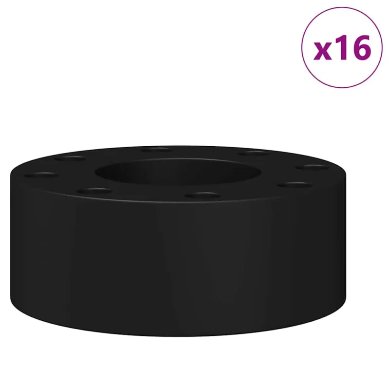 Stalo futbolo kamuoliukai 16 pcs Juodas 2,7 x 2,7 x 1,3 cm TPE