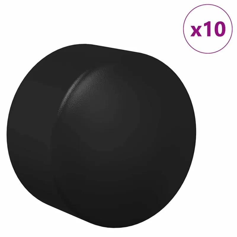 Stalo futbolo galiniai dangteliai 10 pcs Juodas PP