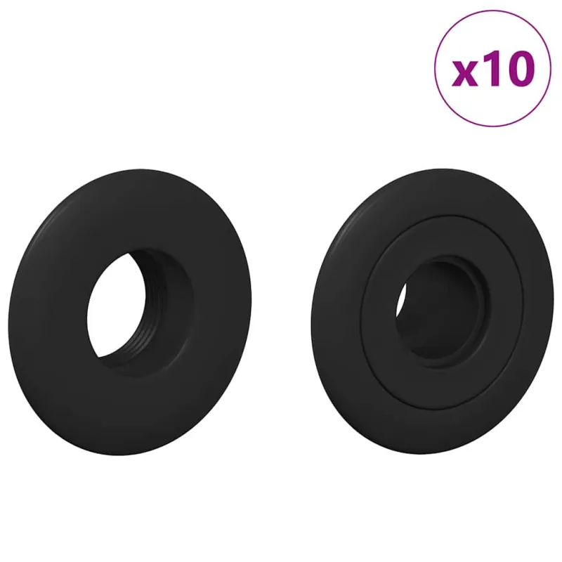 Stalo futbolo guoliai 10 pcs Juodas 5 x 5 x 2,8 cm PP