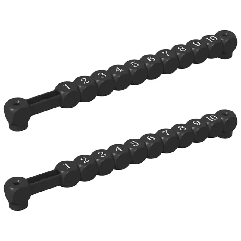 Futbolo stalo žaidėjai 2 pcs Juodas 30 x 2,2 x 2,9 cm HIPS