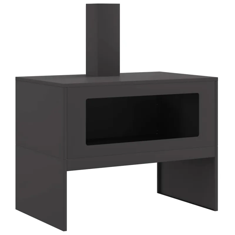 Laužavietė Juoda 80 x 50 x 96 cm Šaltai valcuotas plienas