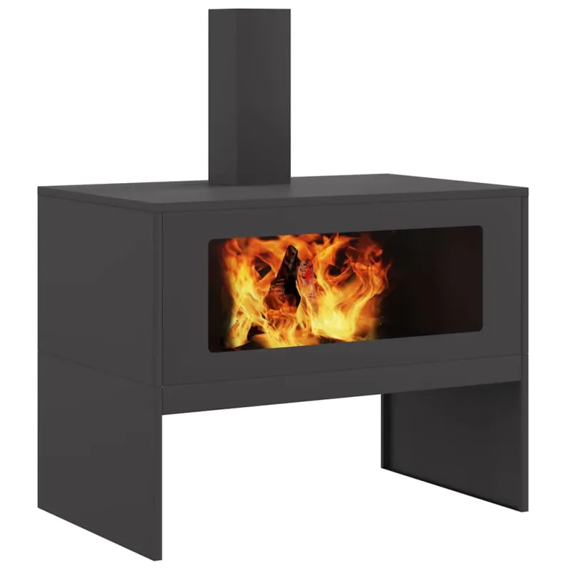 Laužavietė Juoda 80 x 50 x 96 cm Šaltai valcuotas plienas