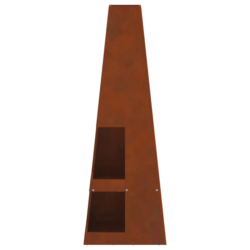 Laužavietė Ruda 35 x 35 x 100 cm Oro sąlygoms atsparus plienas