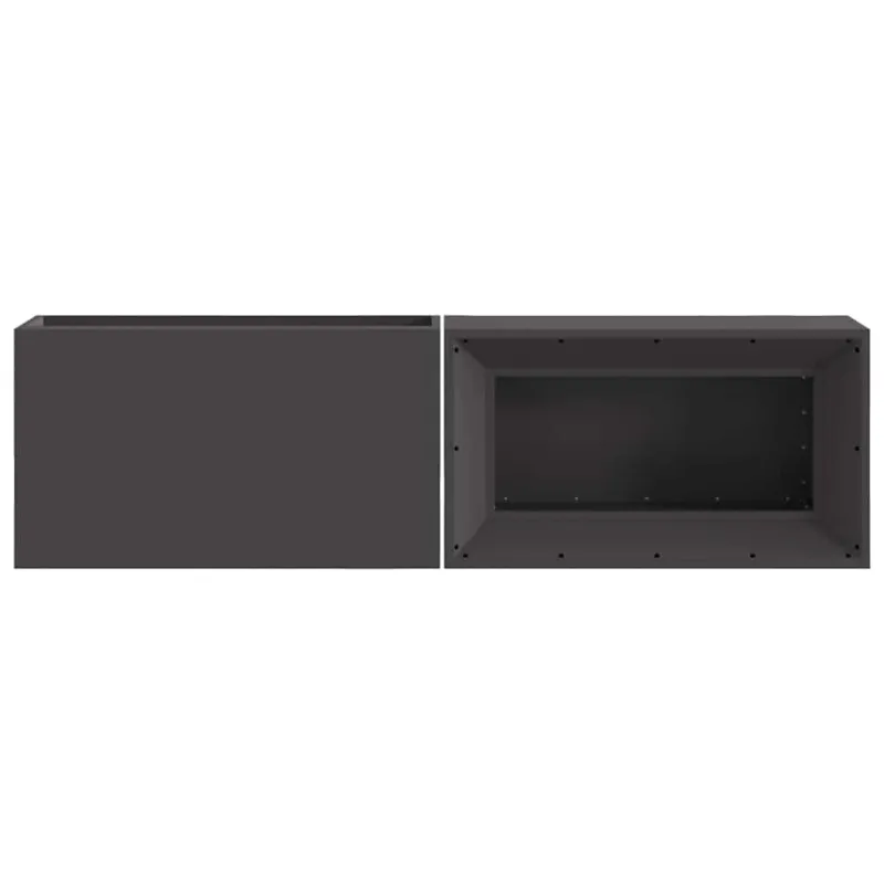 Laužavietė Juoda 160 x 45 x 35 cm Plienas