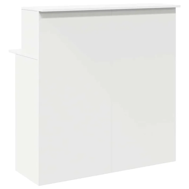 Registratūros stalas, baltas, 100x50x103,5 cm, inžinerinė mediena