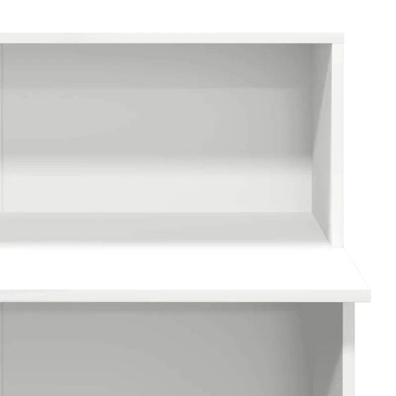 Registratūros stalas, baltas, 100x50x103,5 cm, inžinerinė mediena