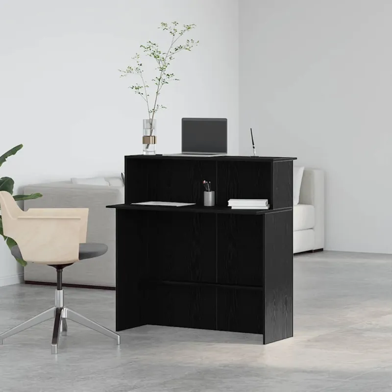 Registratūra Juoda 100x50x103,5 cm apdirbta mediena