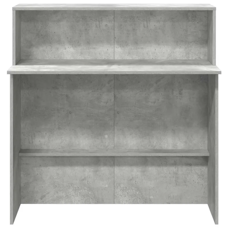 Registratūra, betono pilkas, 100x50x103,5 cm, apdirbta mediena