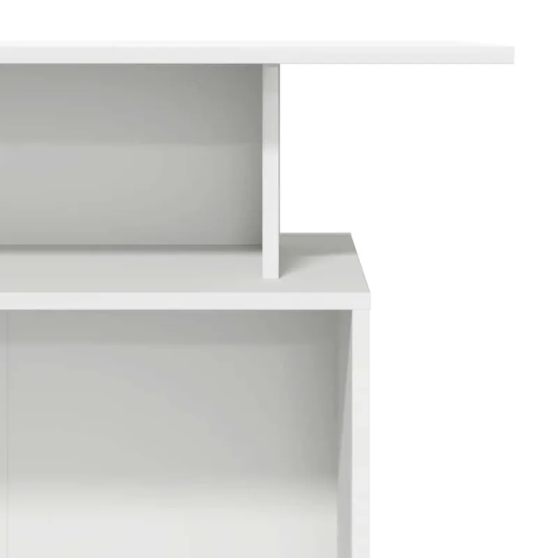 Registratūros stalas, baltas, 100x40x104 cm, inžinerinė mediena