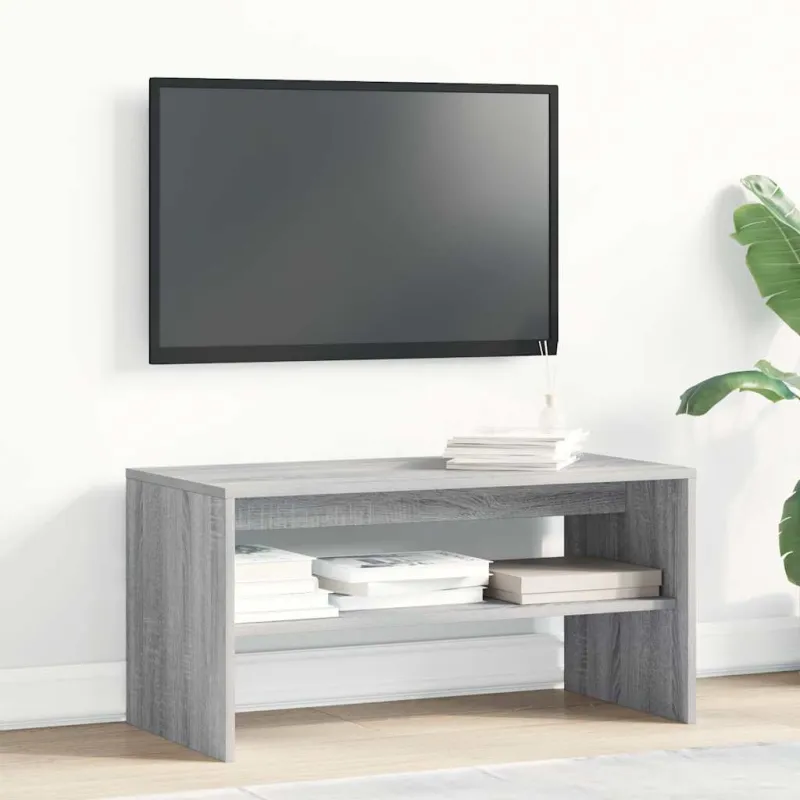 TV spintelė, pilka ąžuolo, 80x40x40cm, apdirbta mediena