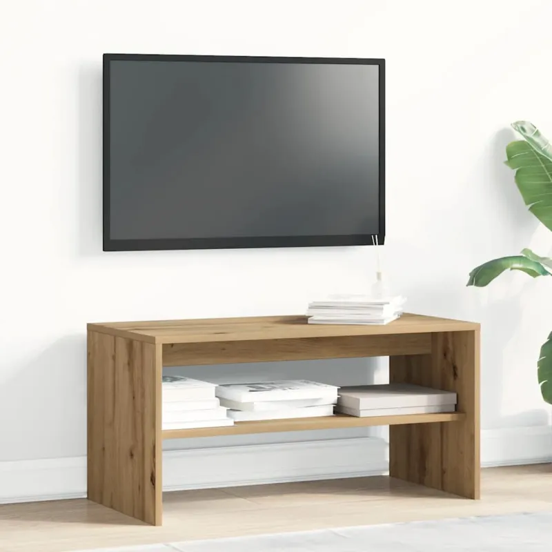 TV spintelė, artisano ąžuolo, 80x40x40cm, apdirbta mediena