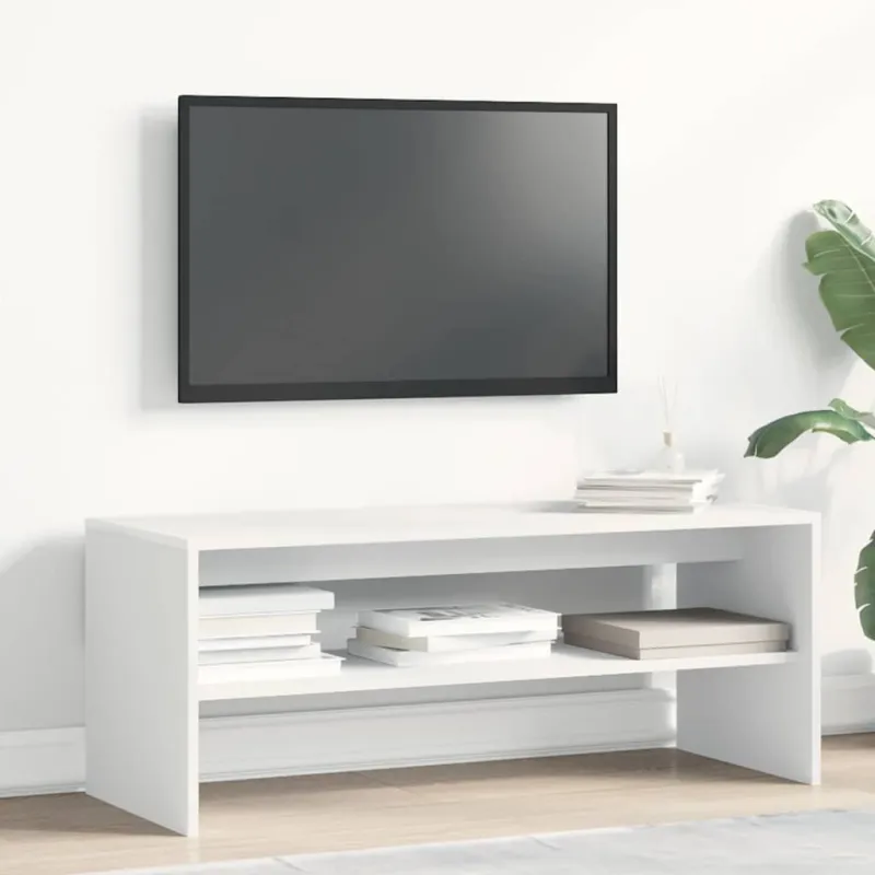 Televizoriaus spint., baltos sp., 100x40x40cm, med. drož. plok.