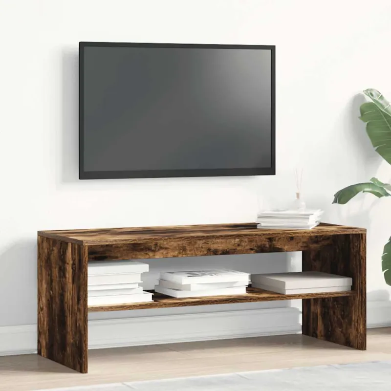 Televizoriaus spintelė, dūminio ąžuolo, 100x40x40cm, mediena
