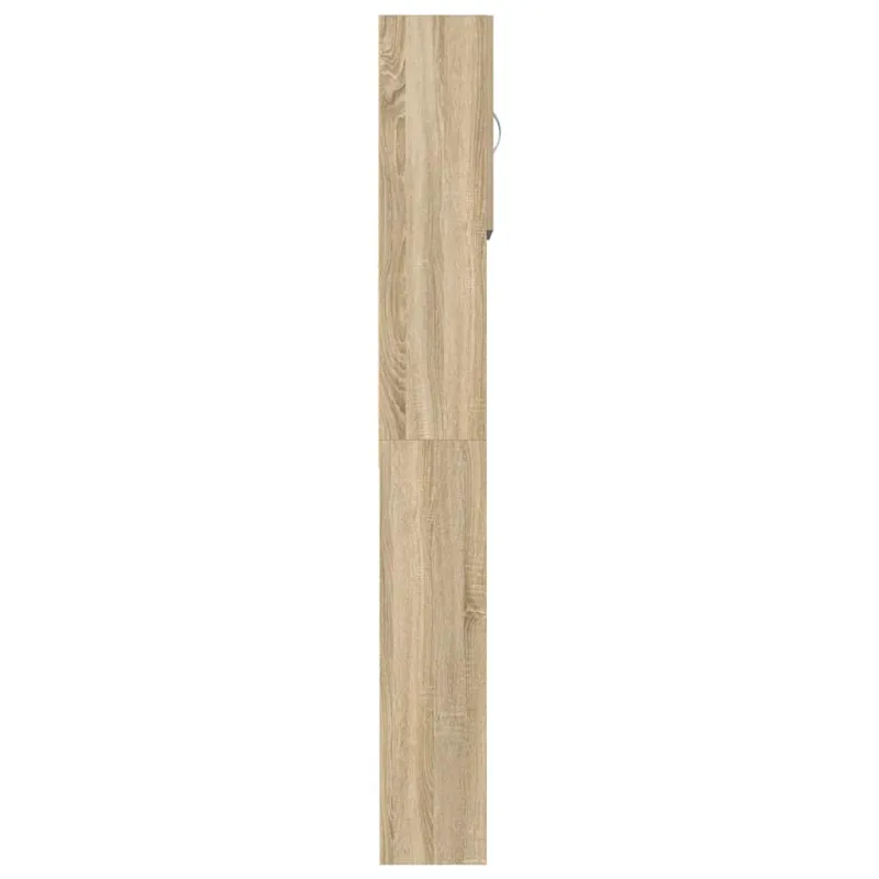 Skalbimo mašinos spintelė, ąžuolo, 64x24x190cm, mediena